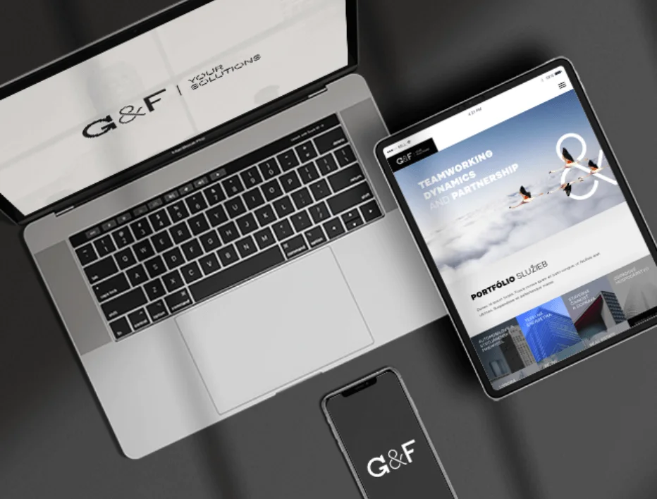 Vizuálna identita a web spoločnosti G&F