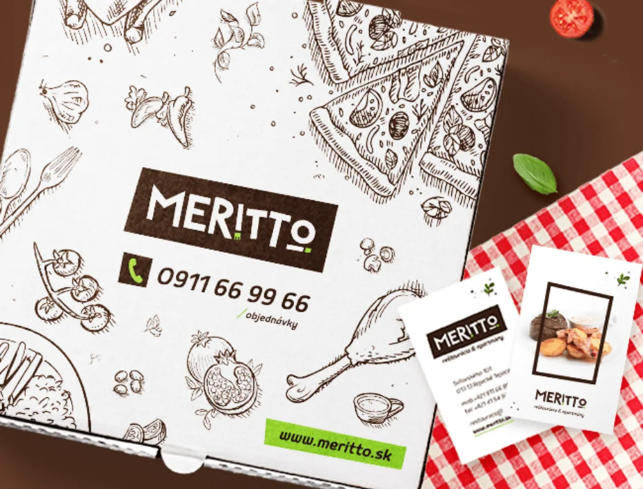 Redizajn vizuálnej identity reštaurácie Meritto